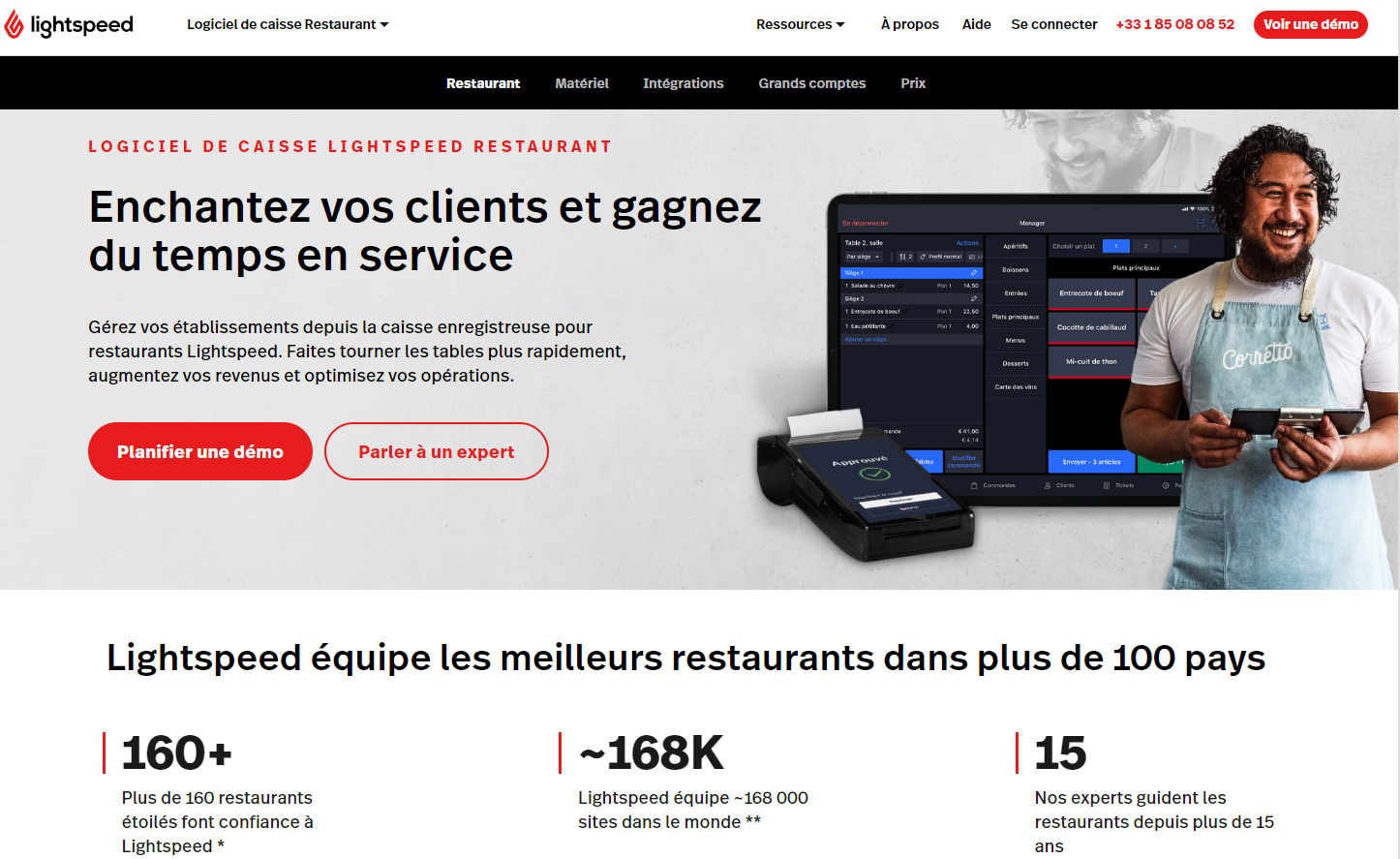 lightspeed logiciel de caisse restaurant maroc
