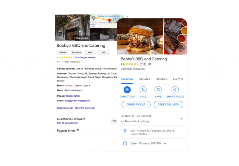 Google My Business Profil pour Restaurant Maroc